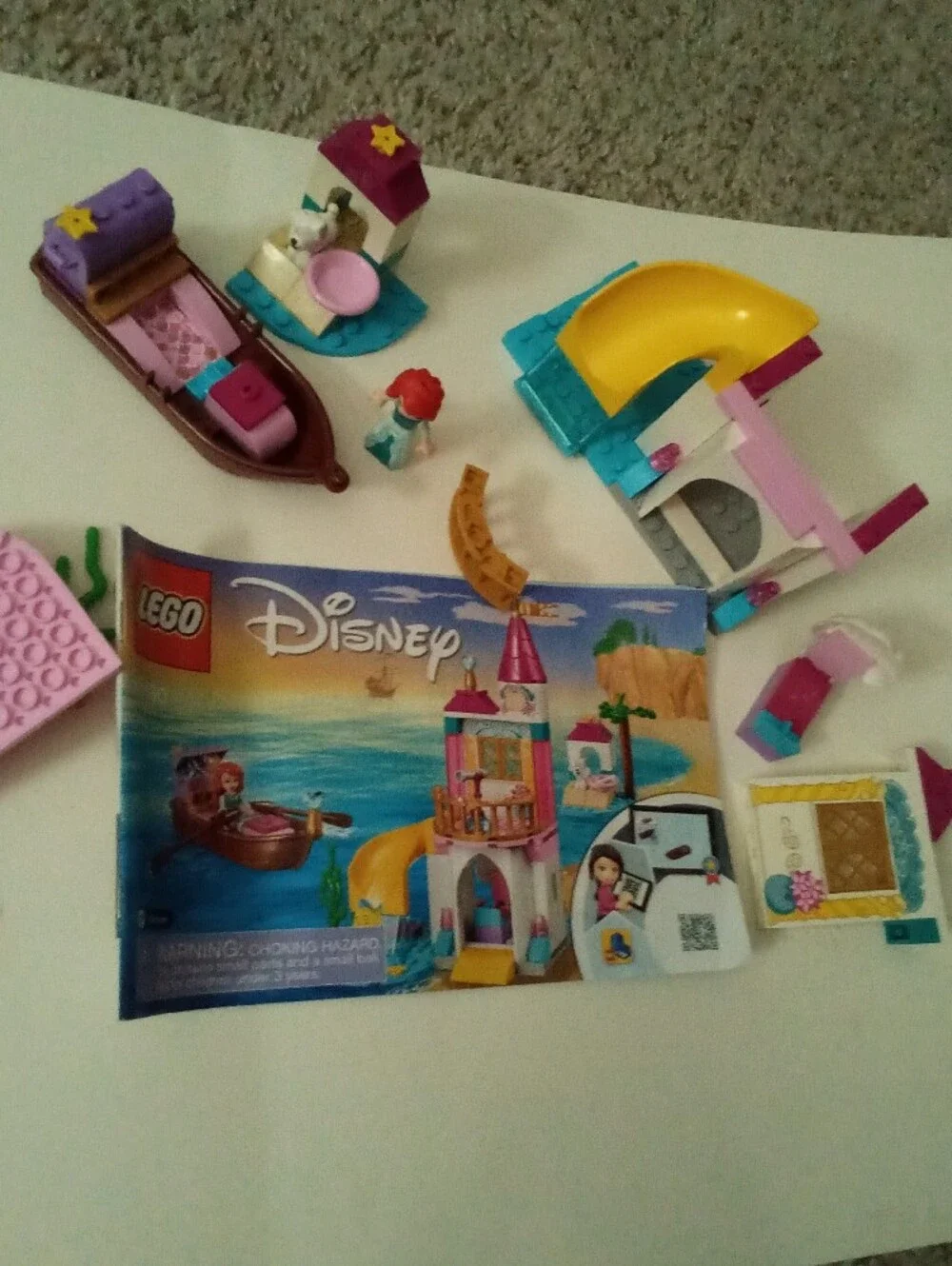 Lego Disney sets Tangled (41163) and Ariel's castle (41160)